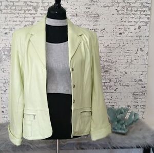 100% Leather blazer
